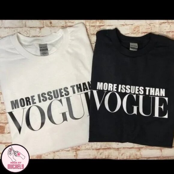 More issues than Vogue Graphic Black T-Shirt - Picture 4 of 5